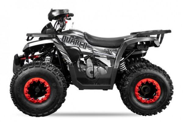 Nitro Motors Quablo Performance RS8-A midi Quad 125cc 8" Aut.+ RG Kinderquad ATV Platin