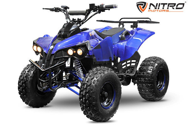 Nitro Motors Warrior Eco midi Quad 1000W S8 48V 8 Zoll Wellenantrieb mit Differential Atv Kinderquad