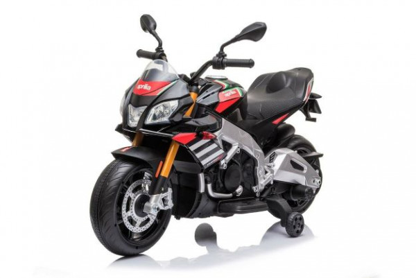 Lizenz Kinder Elektro Motorrad Aprilia Tuono V4 2x 20W 12V 7Ah