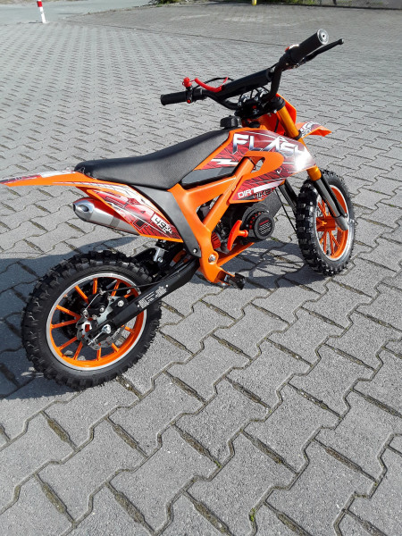 Crossbike Flash 49cc Pullstart Dirtbike 10 Zoll