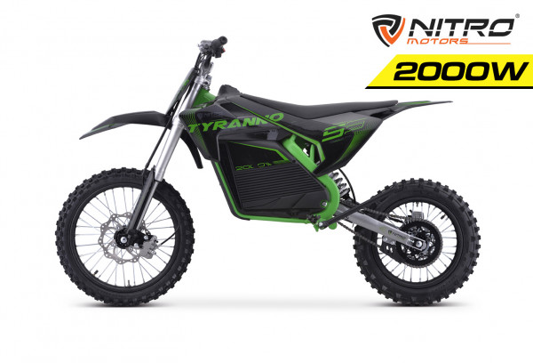 NITRO MOTORS 2000W 72V 30Ah Lithium Eco midi Dirtbike Tyranno DLX 17/14"